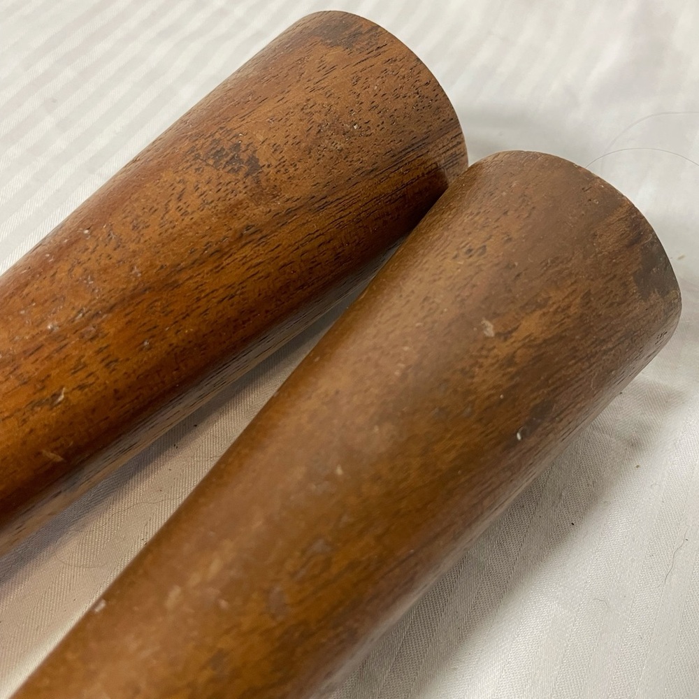 West Elm Sculpted Brown Candle Holders - Picture 2 of 9